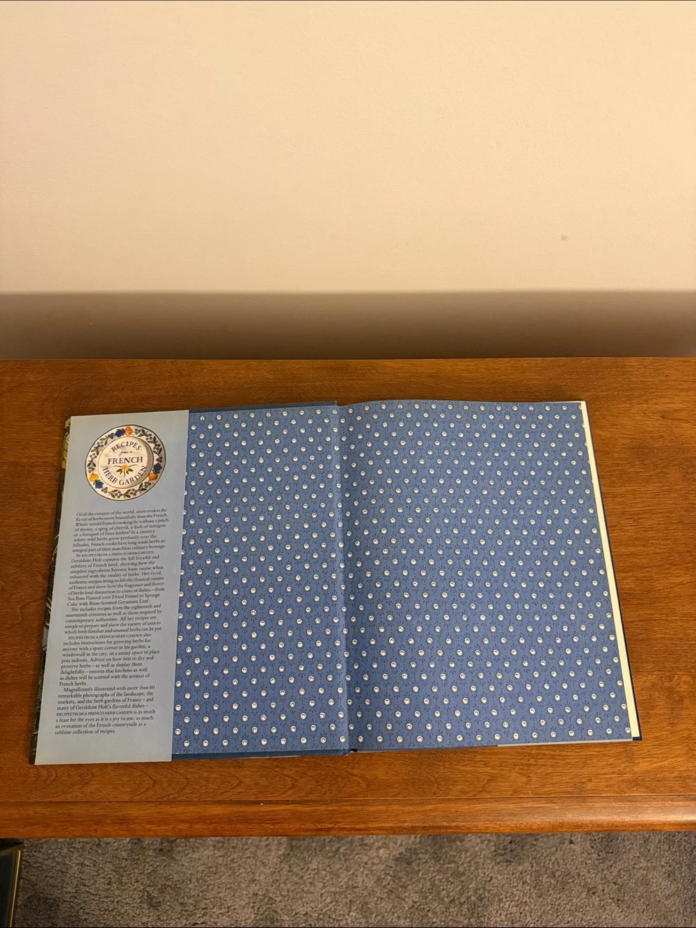 Recipes From a French Herb Garden Hardcover Cookbook